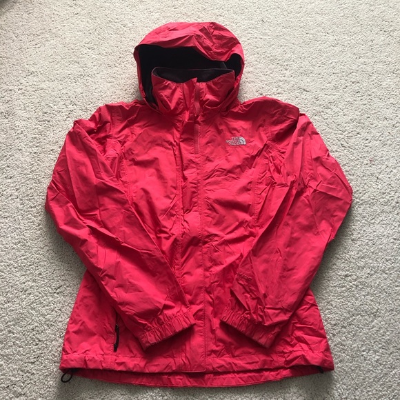 The North Face Pink Rain Jacket Small, Hooded, Waterproof, Wind Protection - Picture 7 of 9